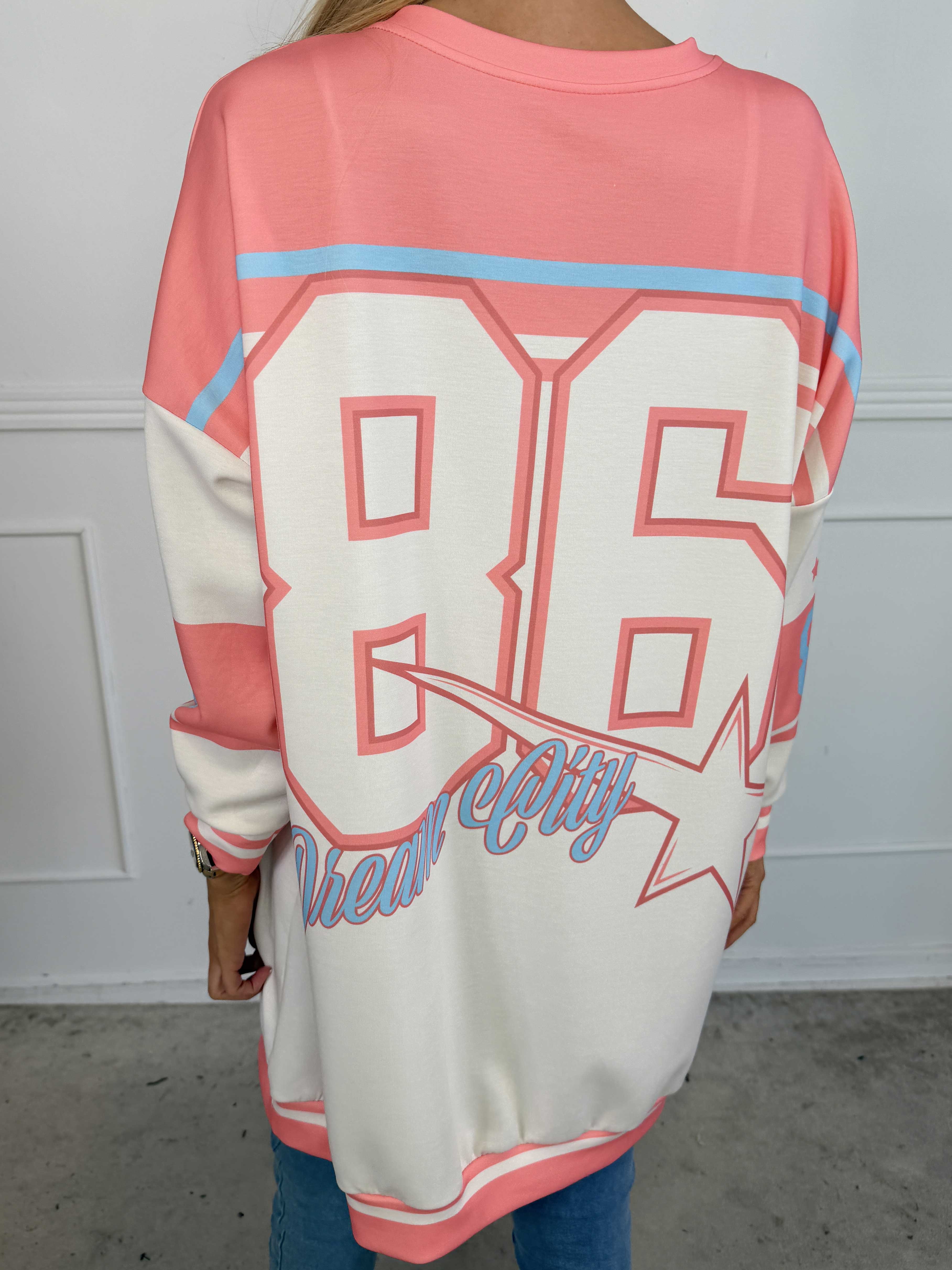 Rosaria - Joggingklänning med New York-motiv på bröstet